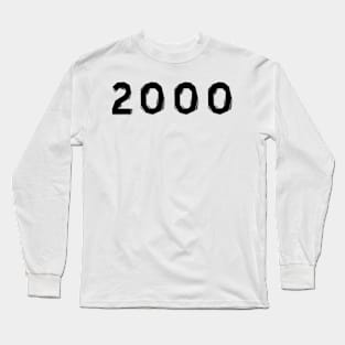 2000 year | simple black Long Sleeve T-Shirt